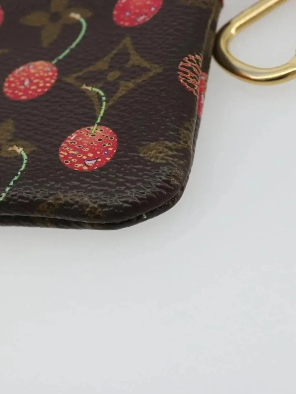 LOUIS VUITTON Monogram Cherry Pochette Cles Coin Purse M95042 LV Auth bs35761
